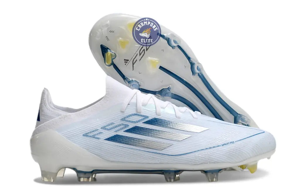 Image of F50 Elite Lacets FG Polar Victory - Blanc/Argenté/Bleu