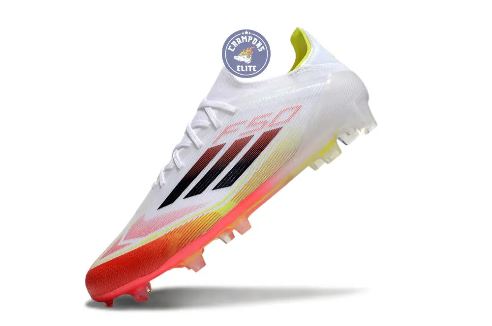 Image of F50 Elite Lacets FG Pure Victory - Blanc/Noir/Jaune