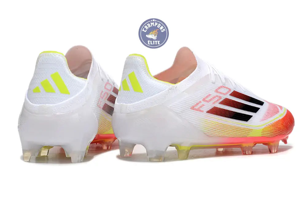 F50 Elite Lacets FG Pure Victory - Blanc/Noir/Jaune