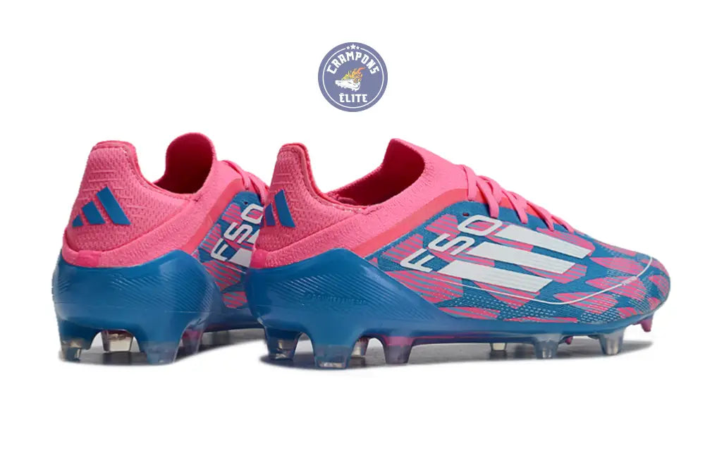 F50 Elite Lacets FG Reemergence - Bleu/Blanc/Rose