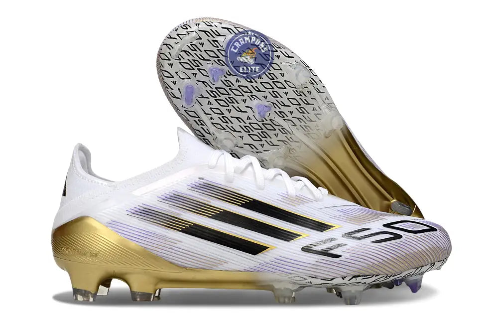 Image of F50 Elite Lacets FG Road to Glory - Blanc/Noir/Doré