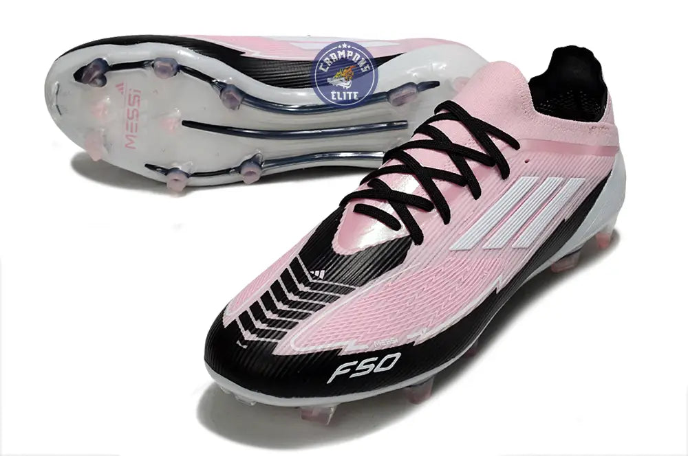 Image of F50 Elite Lacets FG - Rose/Blanc/Noir