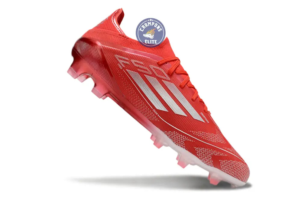 F50 Elite Lacets FG - Rouge/Blanc