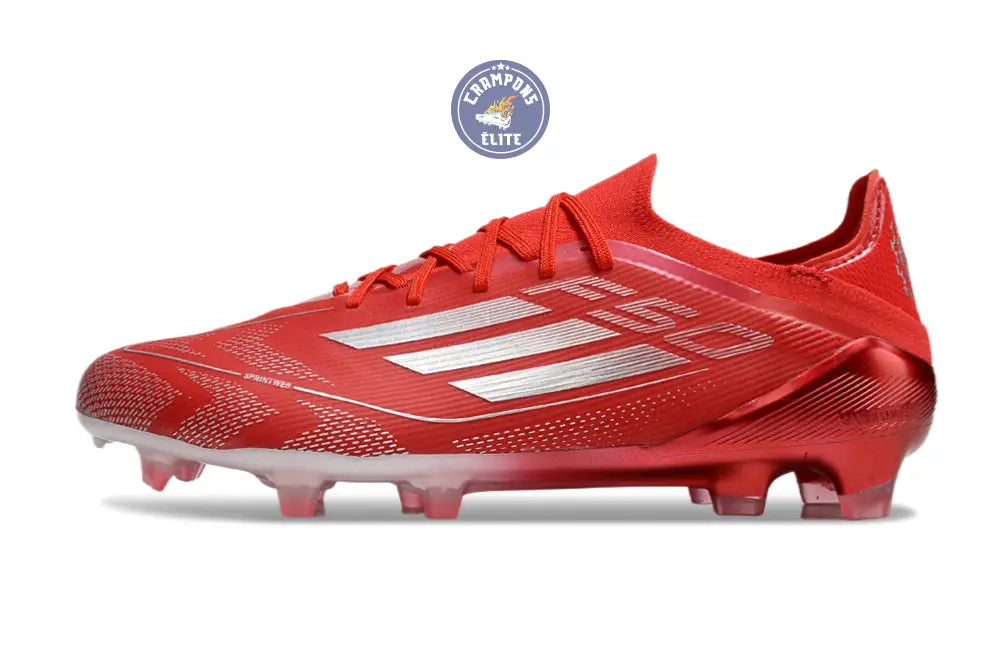 F50 Elite Lacets FG - Rouge/Blanc
