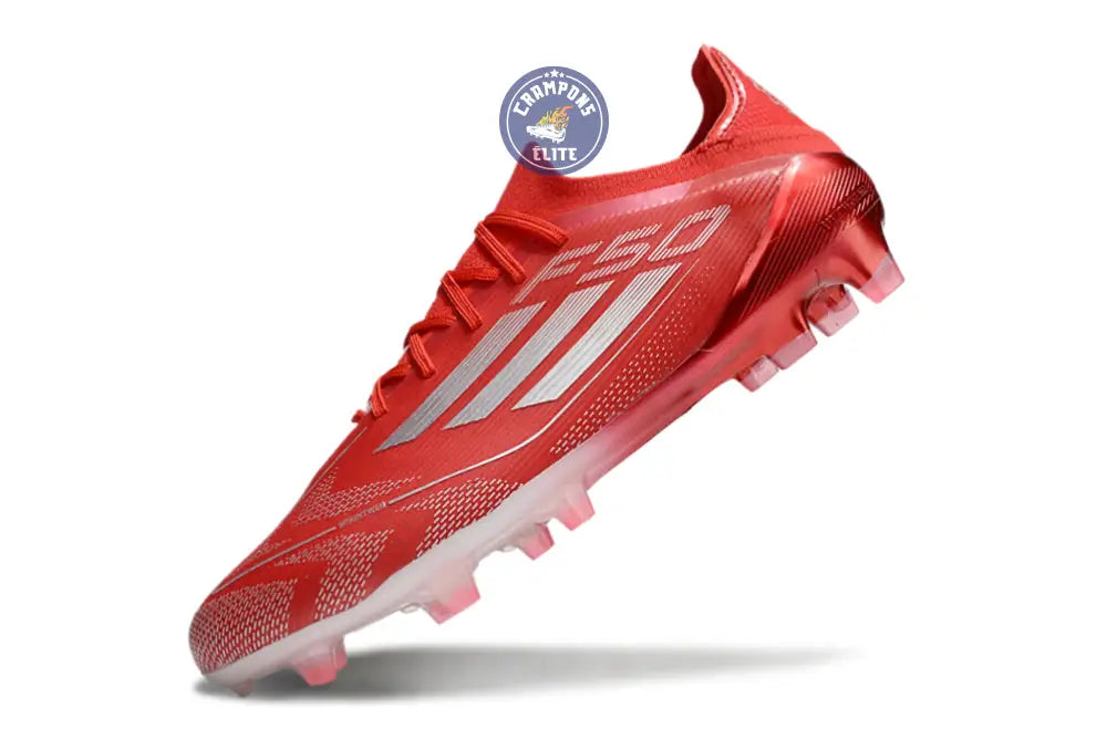 F50 Elite Lacets FG - Rouge/Blanc