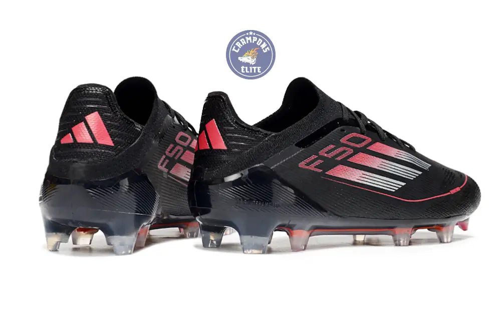 Image of F50 Elite Lacets FG Stealth Victory - Noir/Argenté/Lucid Red