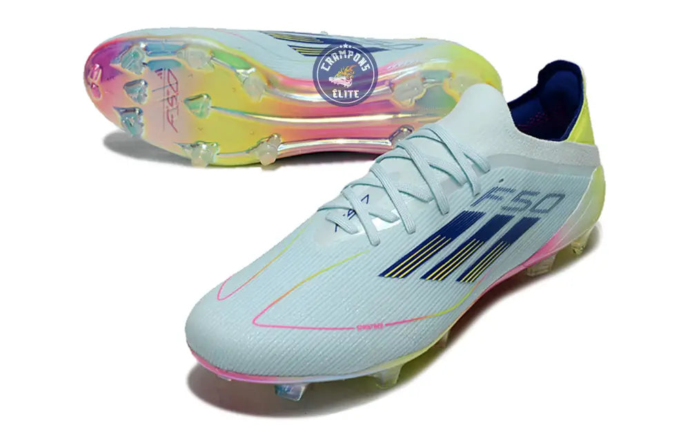 F50 Elite Lacets FG Stellar Icon - Almost Blue/Bleu/Jaune