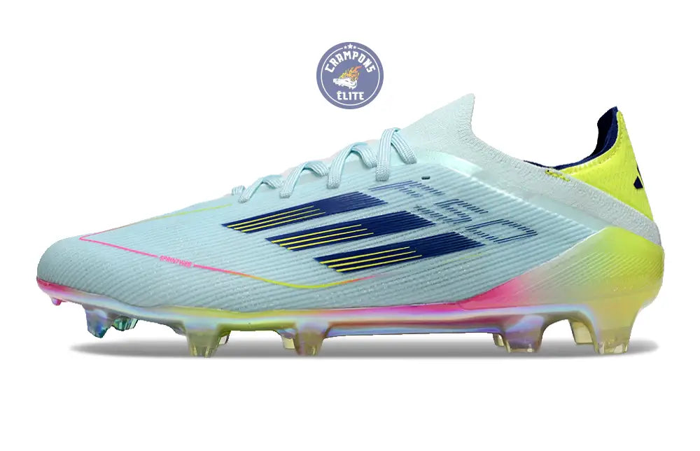 F50 Elite Lacets FG Stellar Icon - Almost Blue/Bleu/Jaune