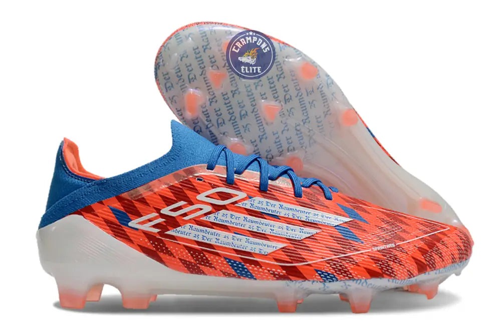 F50 Elite Lacets FG Thomas Müller Raumdeuter - Rouge/Blanc/Bleu ÉDITION LIMITÉE