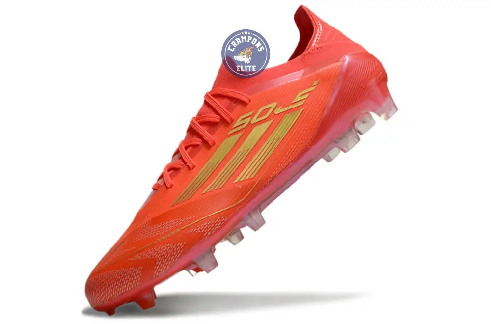 F50 Elite Lacets FG Two Horizons - Rouge/Doré/Rouge ÉDITION LIMITÉE