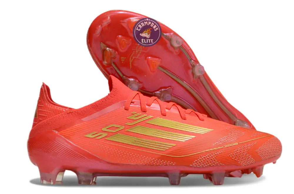 Image of F50 Elite Lacets FG Two Horizons - Rouge/Doré/Rouge ÉDITION LIMITÉE