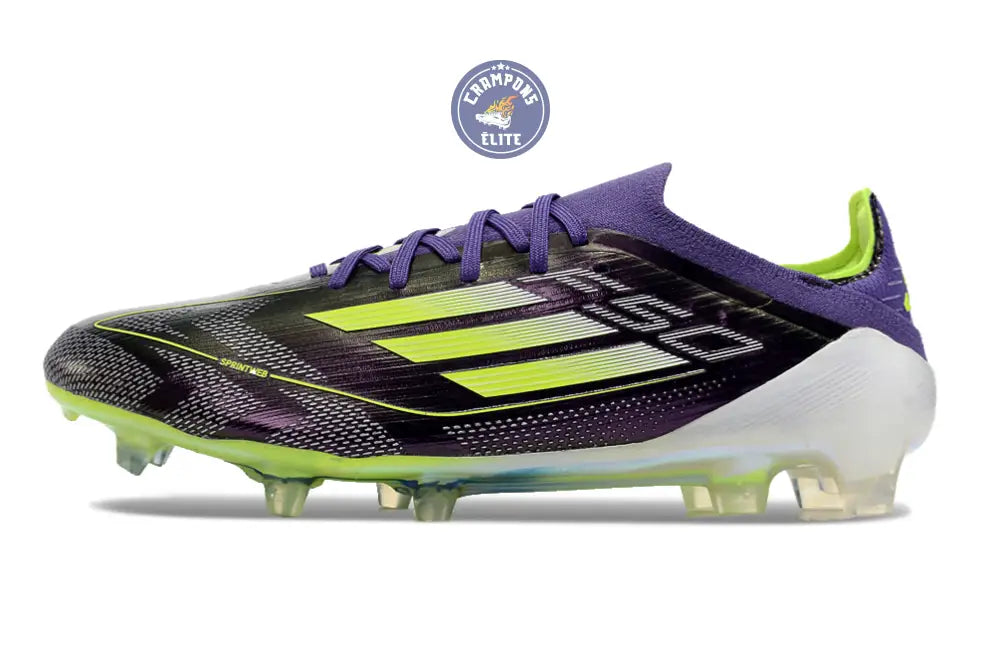 F50 Elite Lacets FG - Violet/Jaune Fluo/Gris