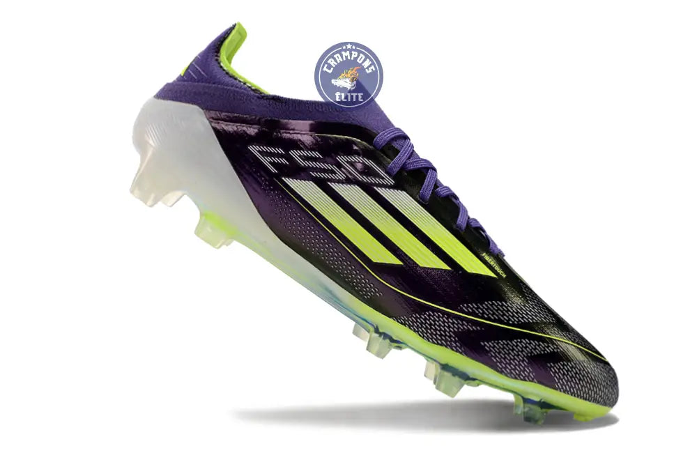 Image of F50 Elite Lacets FG - Violet/Jaune Fluo/Gris