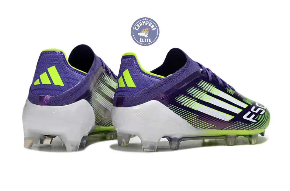 Image of F50 Elite Lacets FG - Violet/Vert Fluo/Gris
