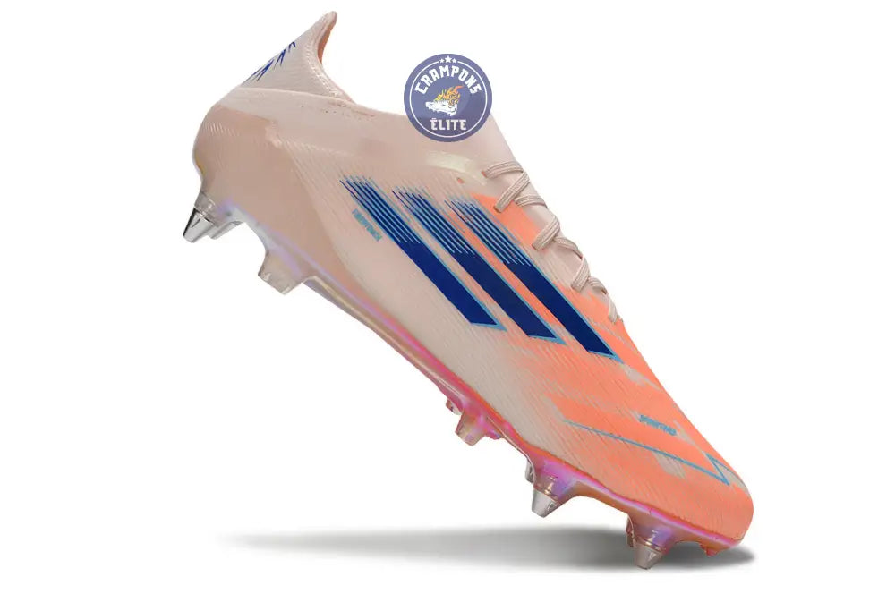 F50 Elite Lacets SG - Beige/Orange/Bleu