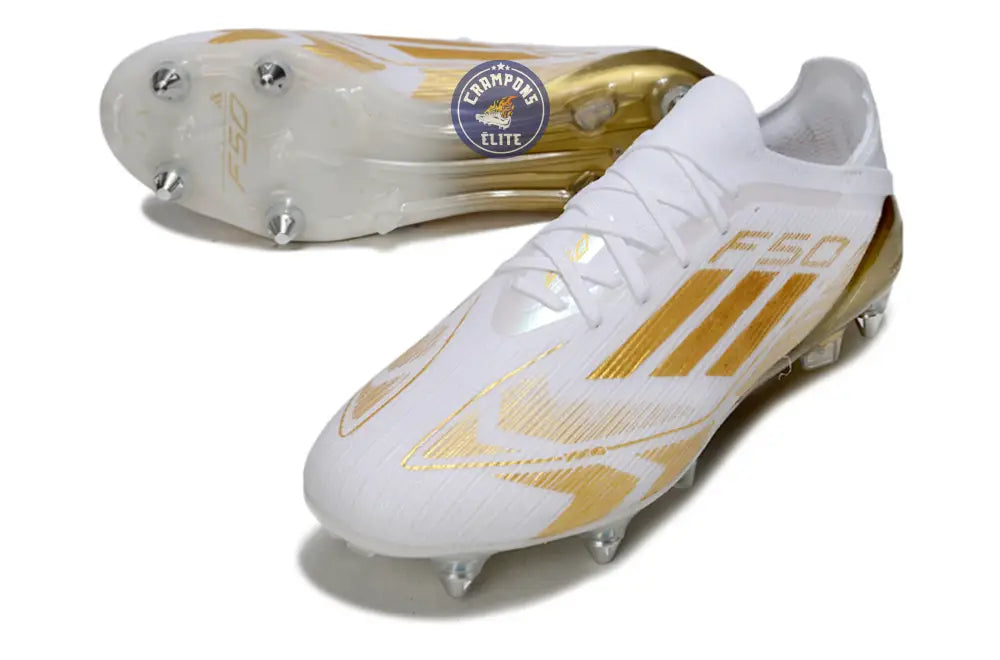 F50 Elite Lacets SG - Blanc/Doré