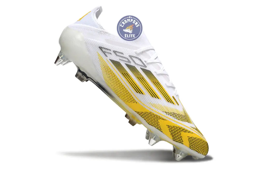 F50 Elite Lacets SG - Blanc/Jaune/Noir