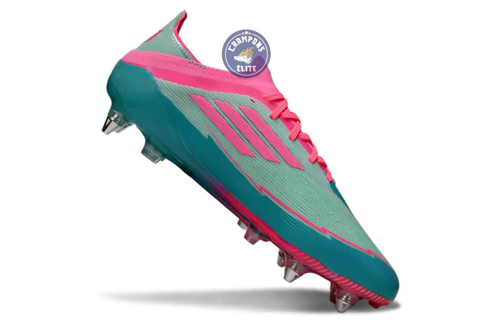 F50 Elite Lacets SG - Bleu Turquoise/Bleu/Rose