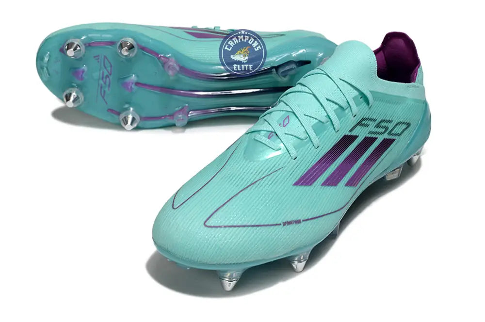 F50 Elite Lacets SG - Bleu Turquoise/Violet