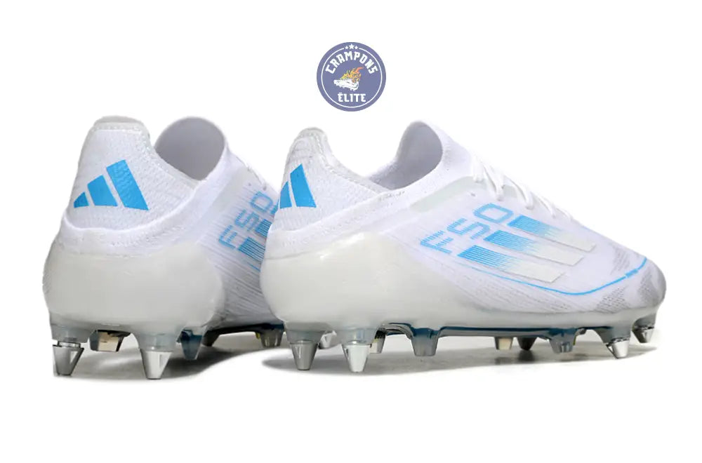 F50 Elite Lacets SG Polar Victory - Blanc/Argenté/Bleu