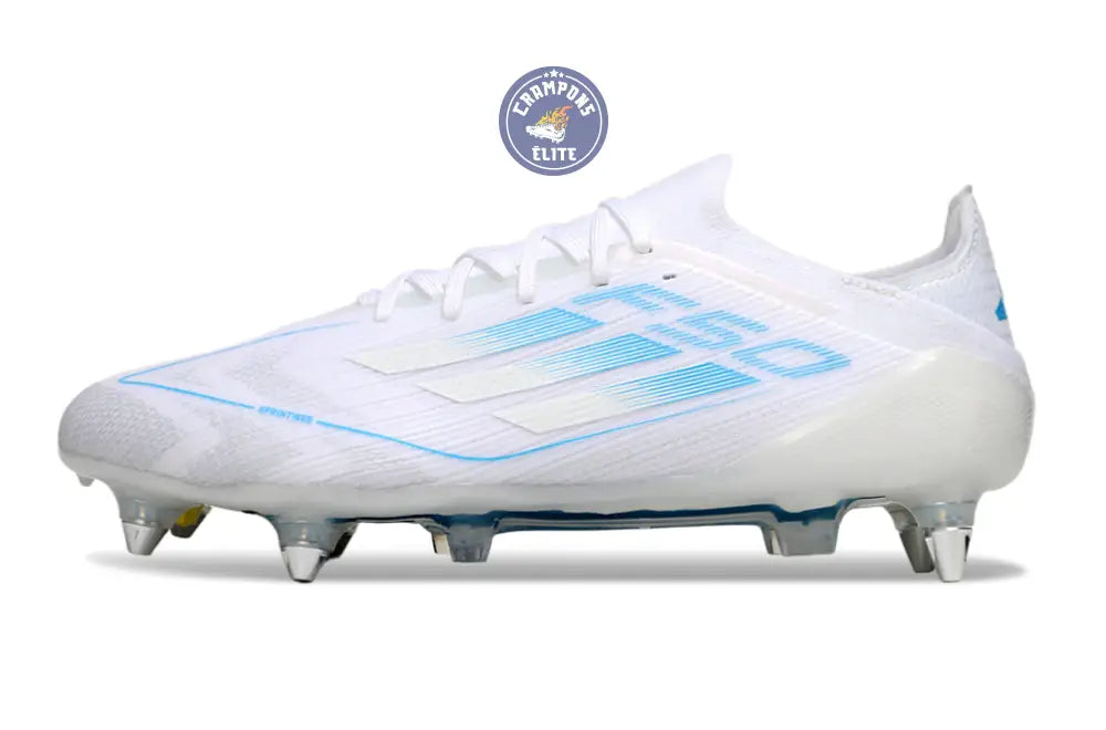 F50 Elite Lacets SG Polar Victory - Blanc/Argenté/Bleu