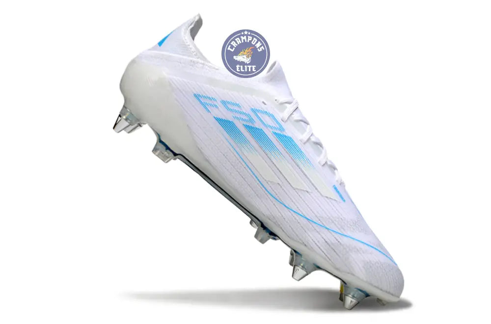 F50 Elite Lacets SG Polar Victory - Blanc/Argenté/Bleu