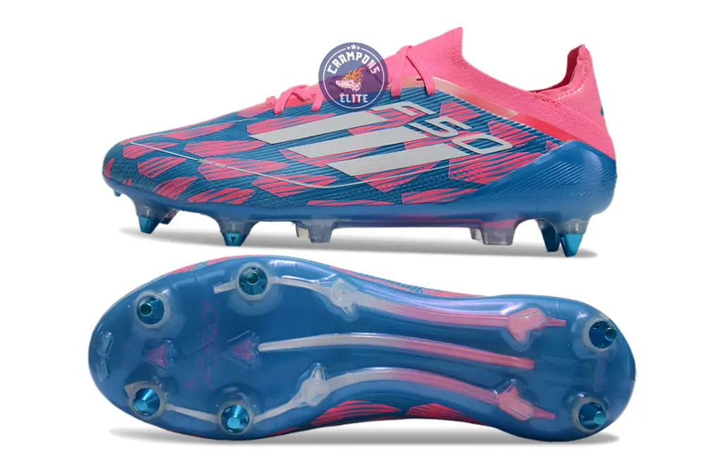 F50 Elite Lacets SG Reemergence - Bleu/Blanc/Rose