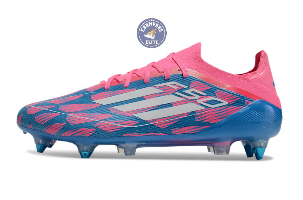 F50 Elite Lacets SG Reemergence - Bleu/Blanc/Rose
