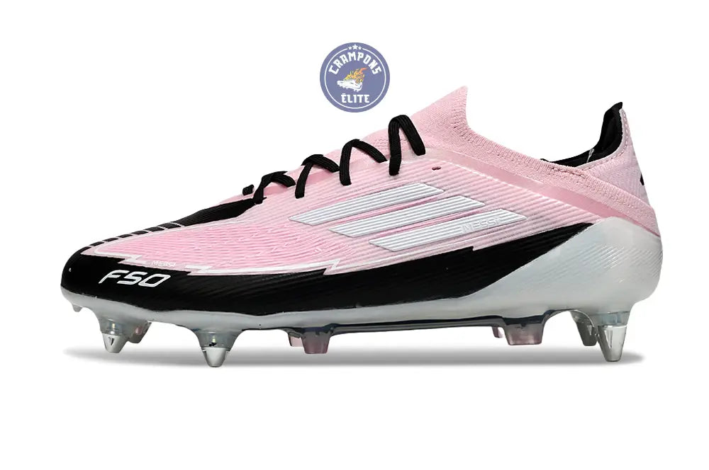 F50 Elite Lacets SG - Rose/Blanc/Noir
