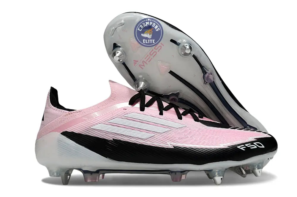 F50 Elite Lacets SG - Rose/Blanc/Noir