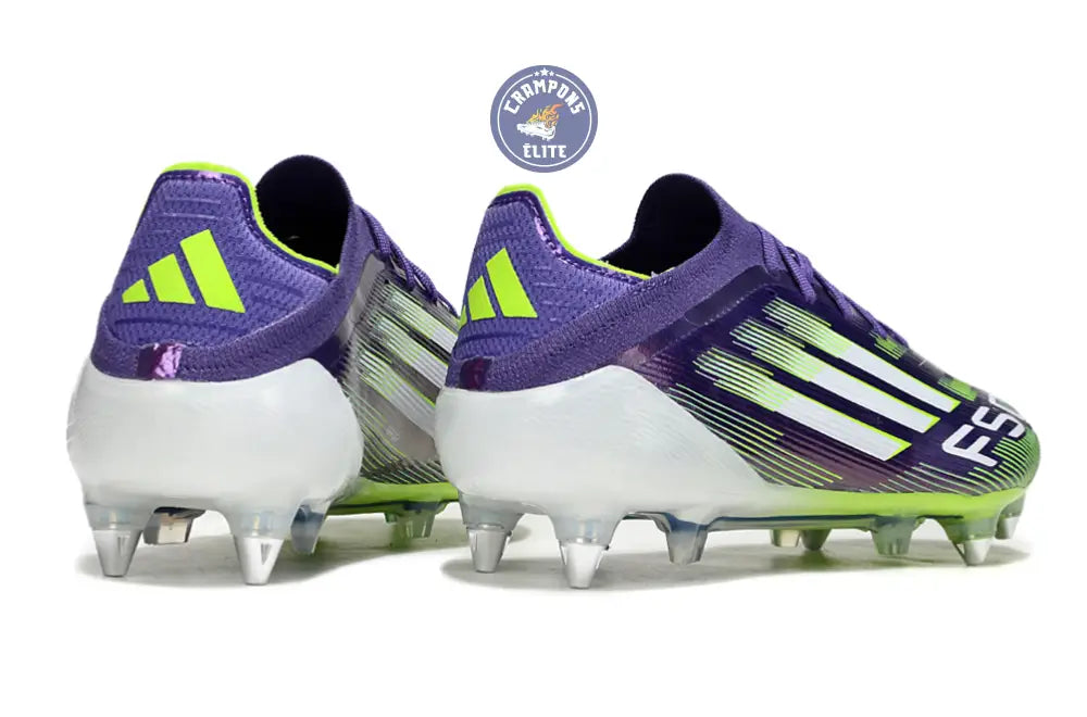Image of F50 Elite Lacets SG - Violet/Jaune Fluo/Blanc