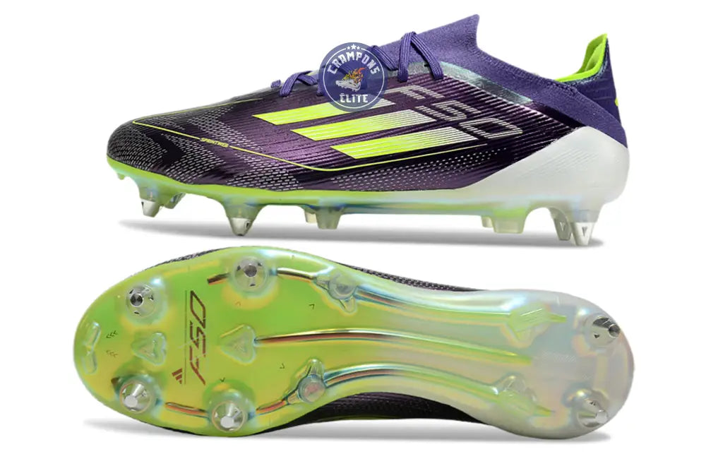 Image of F50 Elite SG Fast Reborn - Violet/Blanc/Lucid Lemon ÉDITION LIMITÉE