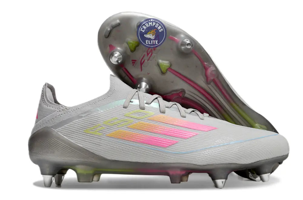 F50 Elite SG - Gris/Vert/Jaune/Rose