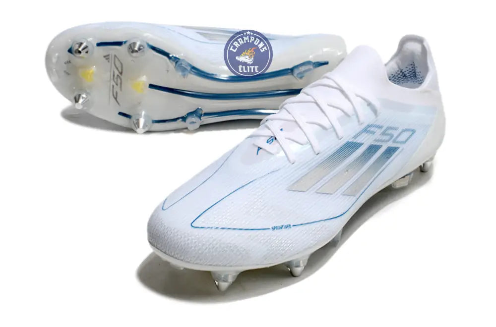 Image of F50 Elite SG Polar Victory - Blanc/Argenté/Bleu