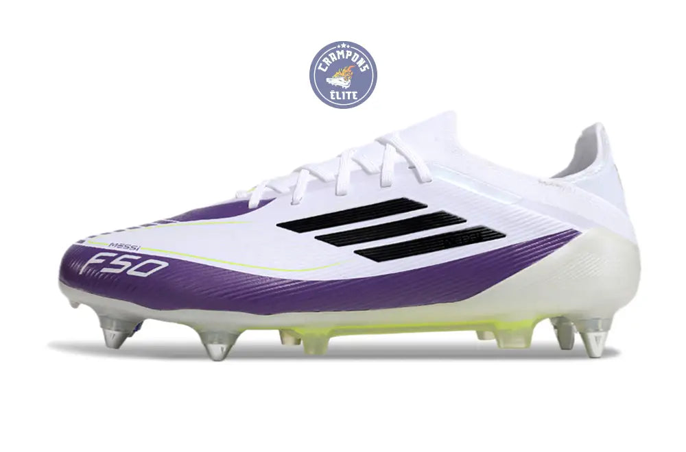 Image of F50 Elite SG Soft Ground - Blanc/Noir/Violet