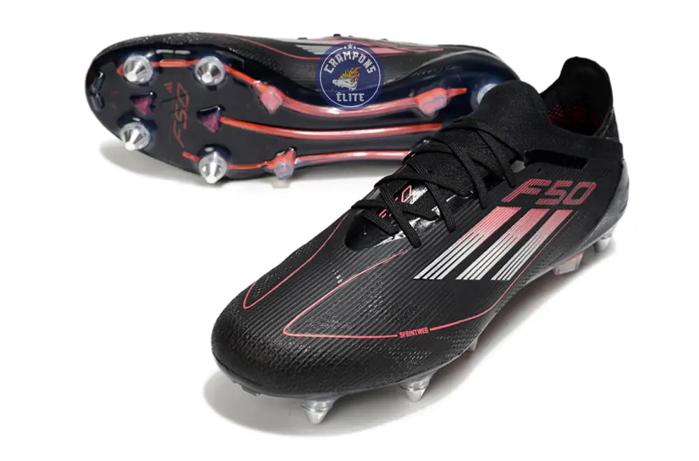 F50 Elite SG Stealth Victory - Noir/Argenté/Lucid Red