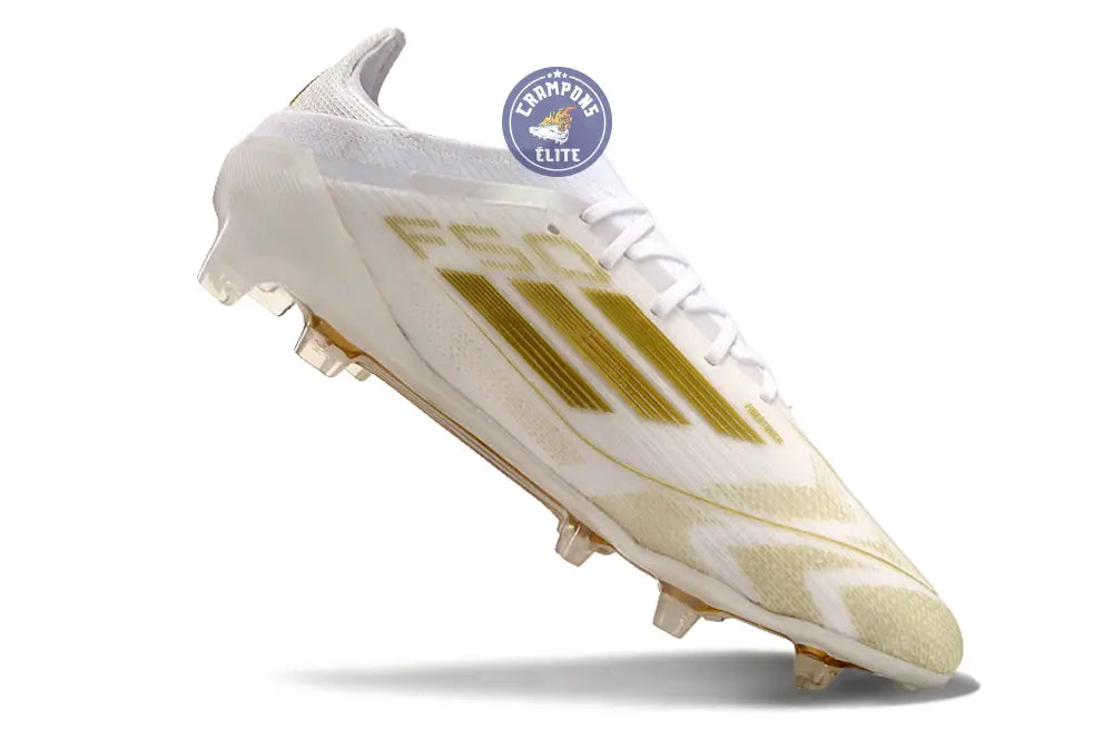 Image of F50 Elitee Lacets FG - Blanc/Doré
