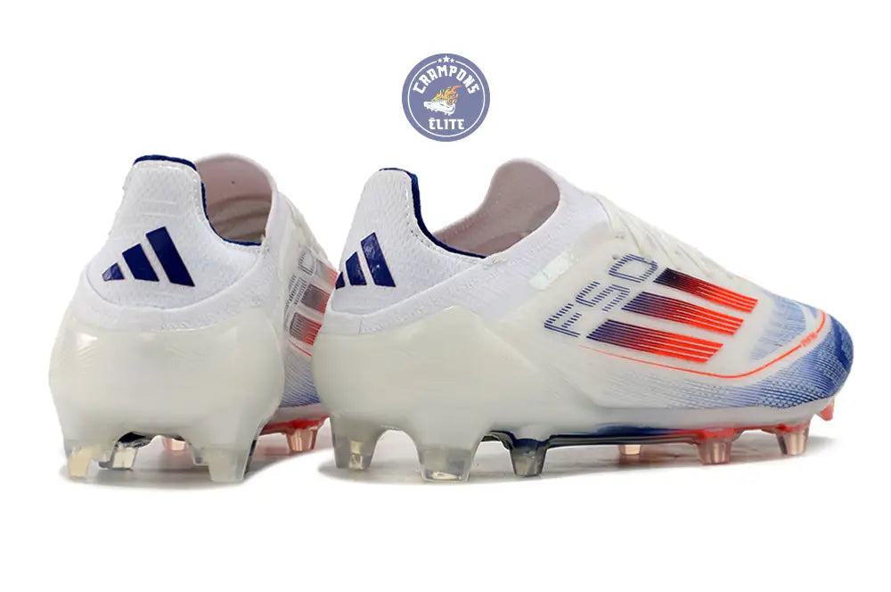 F50 Elitee Lacets FG - Blanc/Orange/Bleu