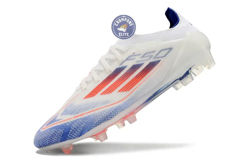 Image of F50 Elitee Lacets FG - Blanc/Orange/Bleu