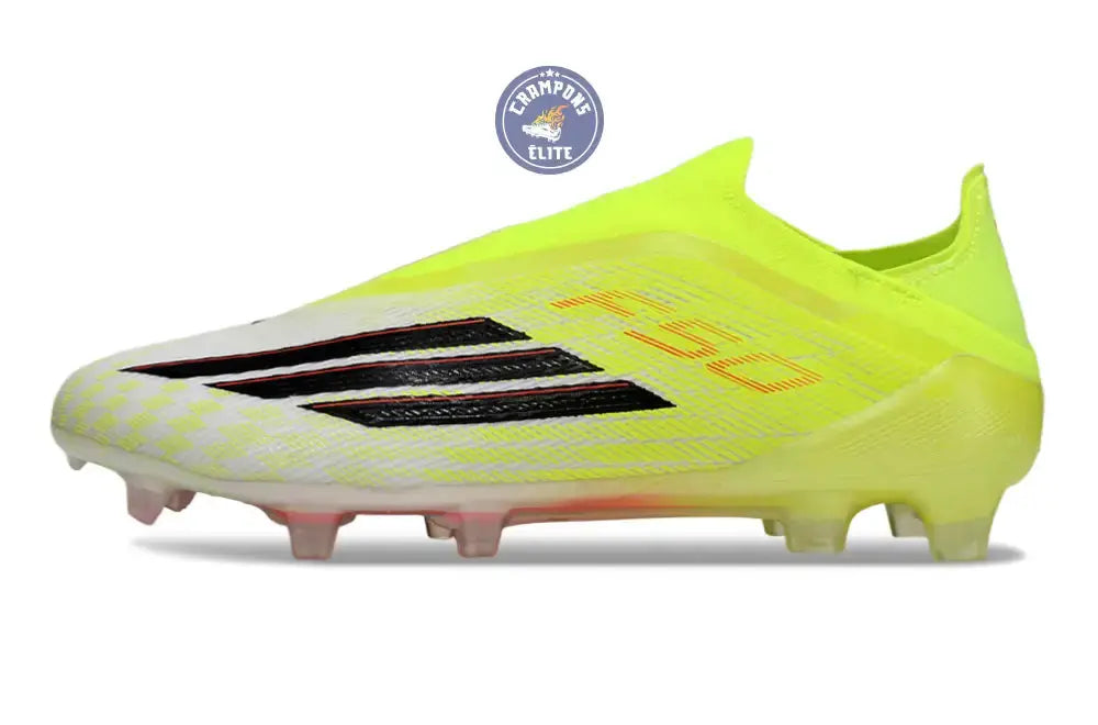 Image of F50 LACELESS ELITE FG BORN FOR GOALS - JAUNE/NOIR/LUCID RED