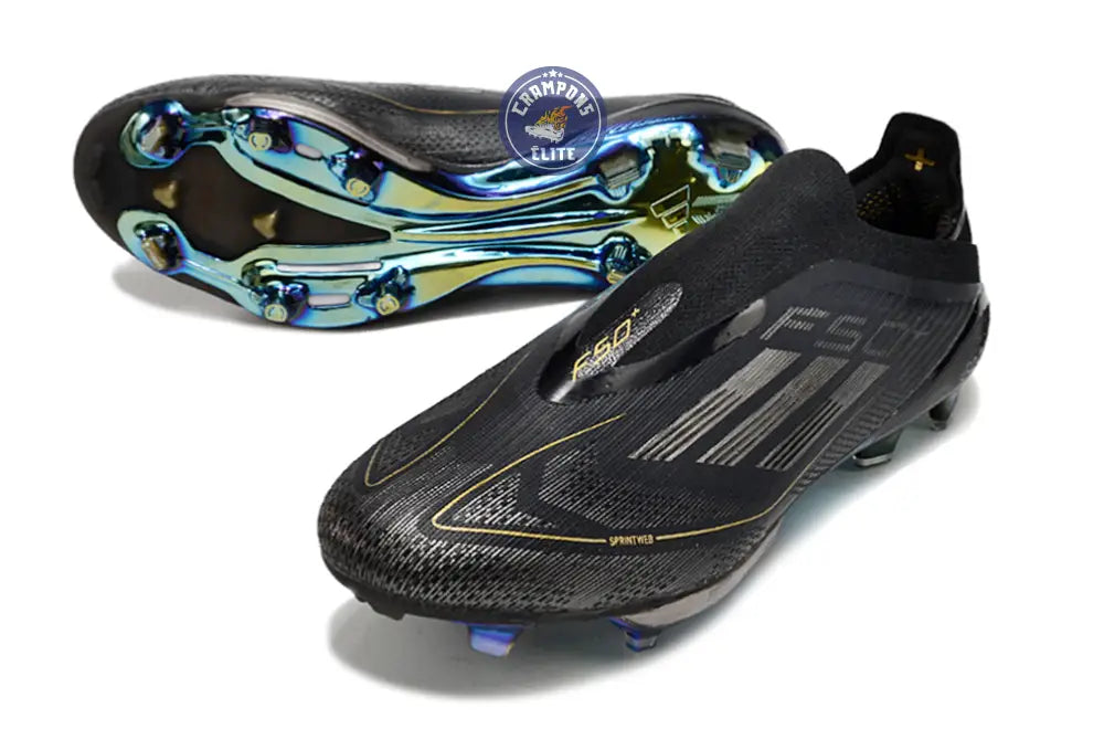 Image of F50 + Laceless FG Dark Spark - Noir/Argenté/Doré
