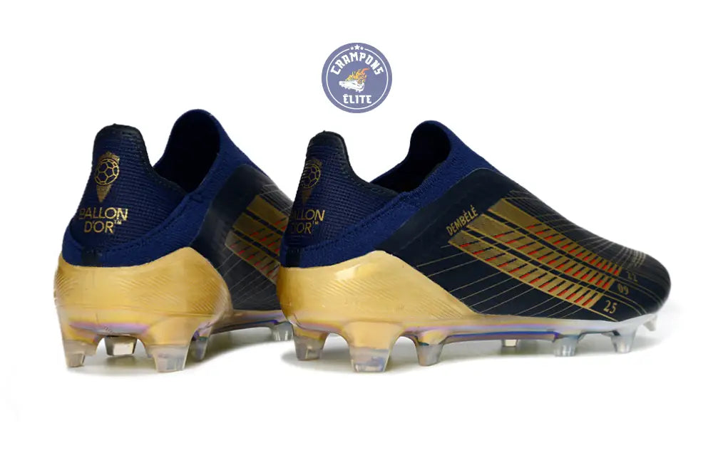 F50 Laceless FG Édition spéciale OUSMANE DEMBÉLÉ BALLON D’OR - BLEU FONCÉ/OR