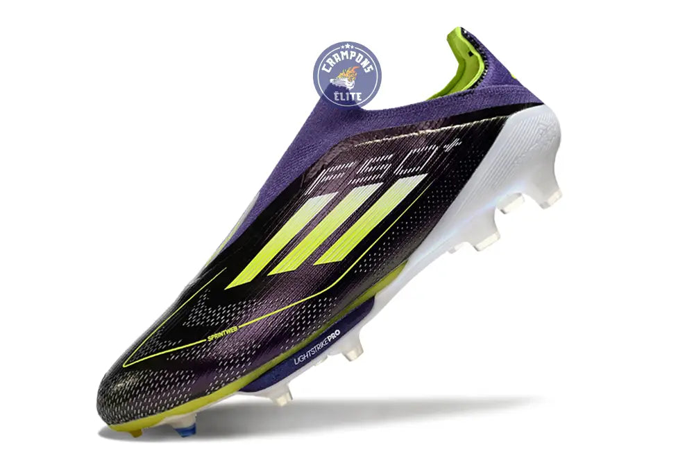 F50 + Laceless FG Fast Reborn - Violet/Blanc/Lucid Lemon ÉDITION LIMITÉE