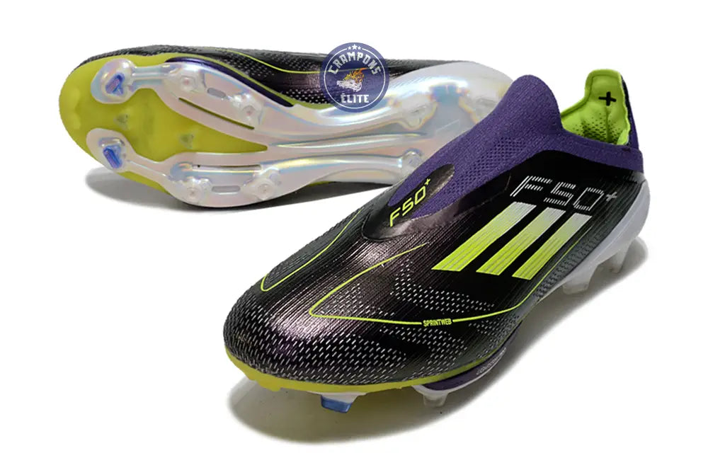 F50 + Laceless FG Fast Reborn - Violet/Blanc/Lucid Lemon ÉDITION LIMITÉE