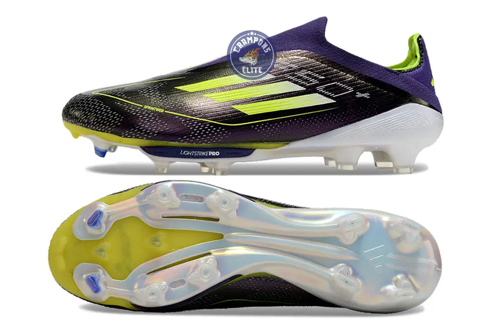 Image of F50 + Laceless FG Fast Reborn - Violet/Blanc/Lucid Lemon ÉDITION LIMITÉE