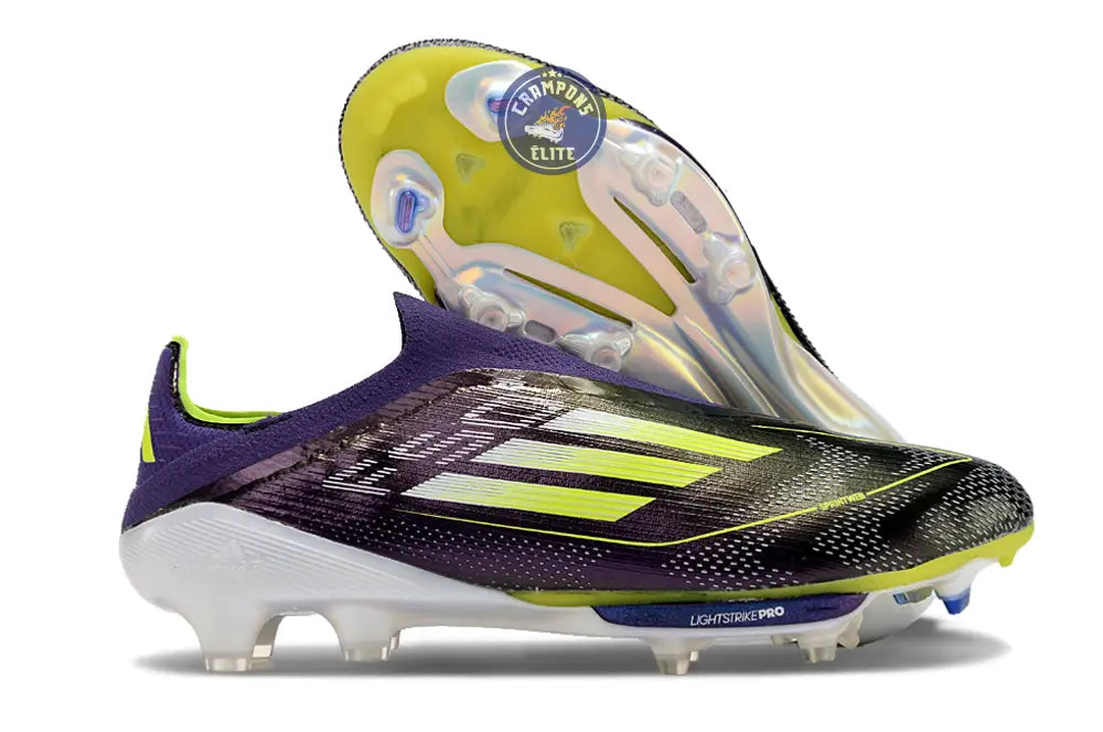 Image of F50 + Laceless FG Fast Reborn - Violet/Blanc/Lucid Lemon ÉDITION LIMITÉE