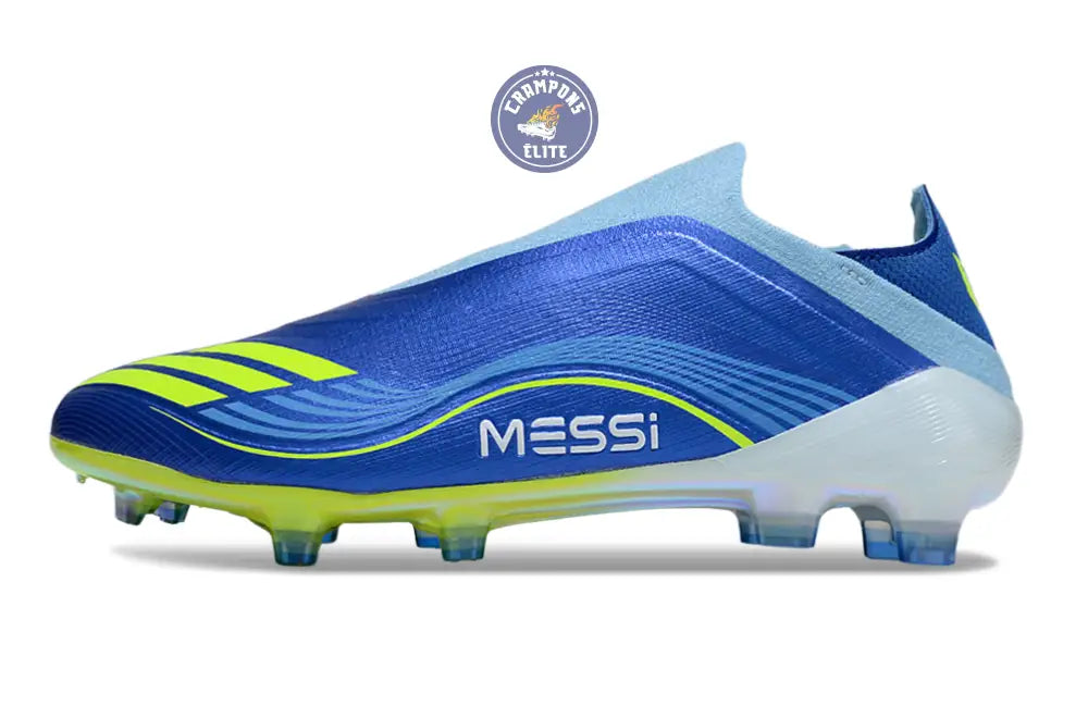 F50 Laceless FG Messi - Bleu/Jaune
