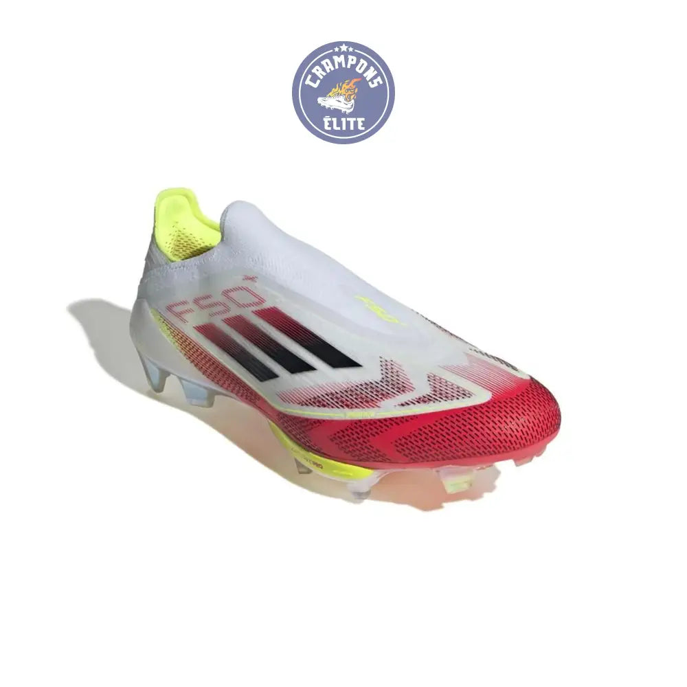 F50 + Laceless FG Pure Victory - Blanc/Noir/Jaune