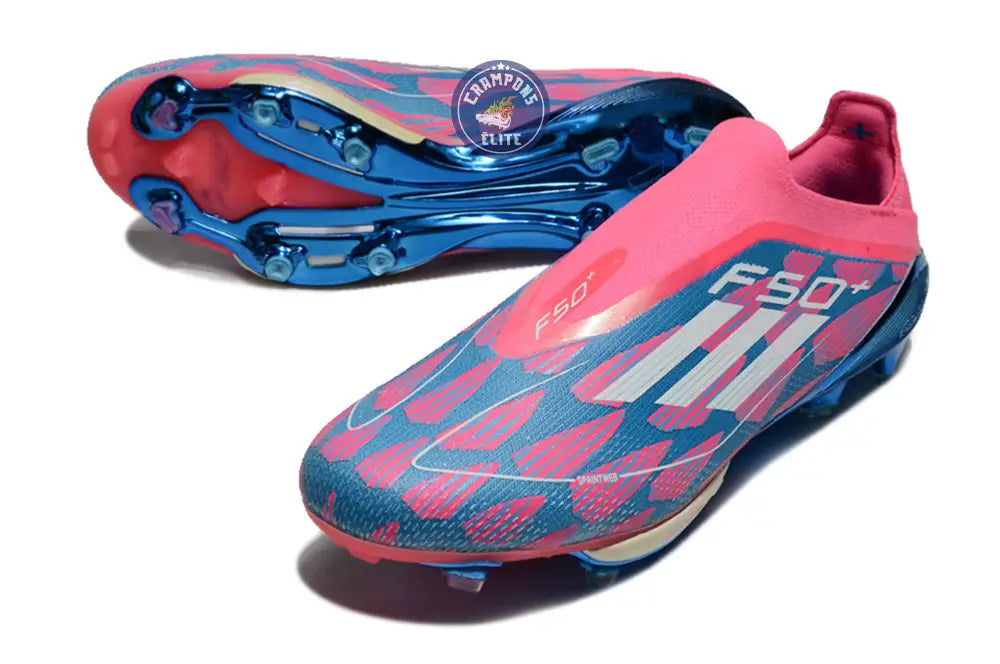 F50 + Laceless FG Reemergence - Bleu/Blanc/Rose