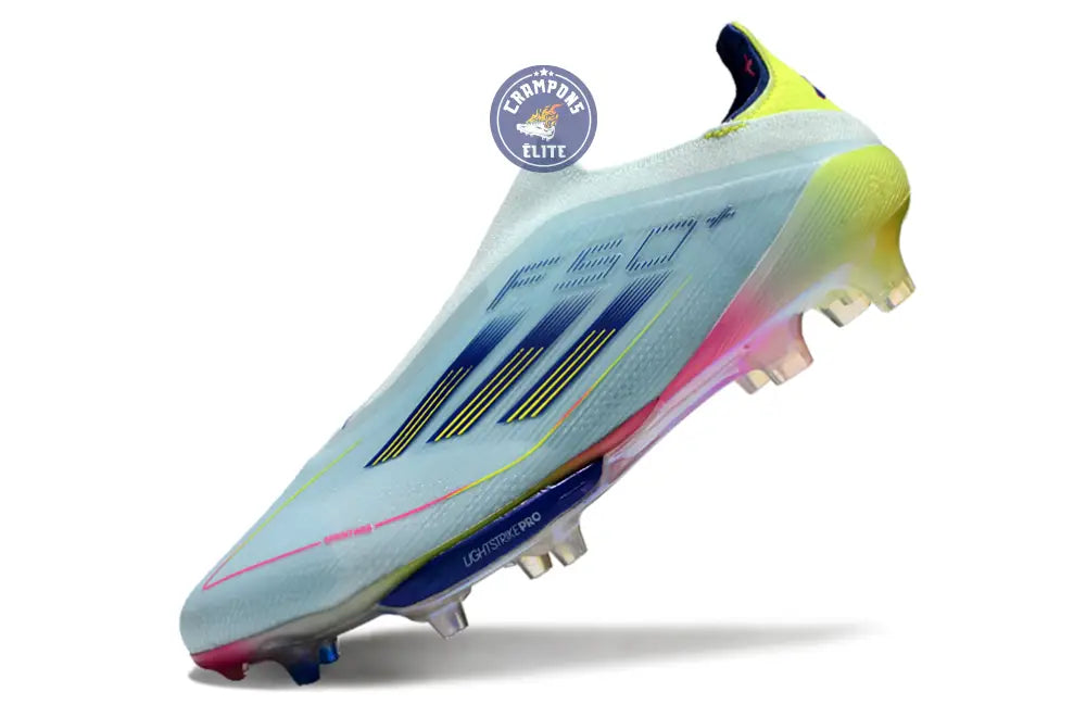 F50 + Laceless FG Stellar Icon - Almost Blue/Bleu/Jaune